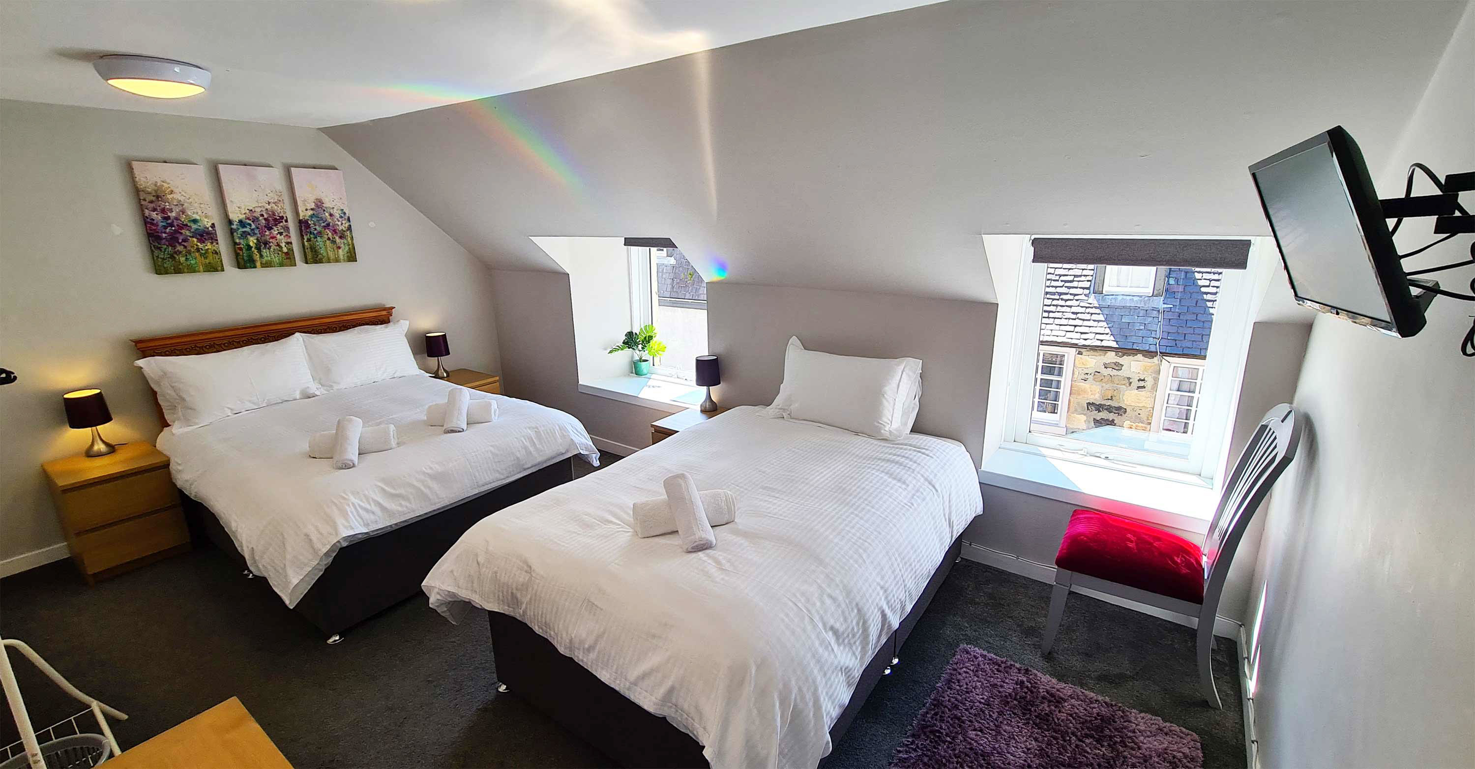 Rooms on the High Street guest accomodation in Portree family rooms double twin rooms