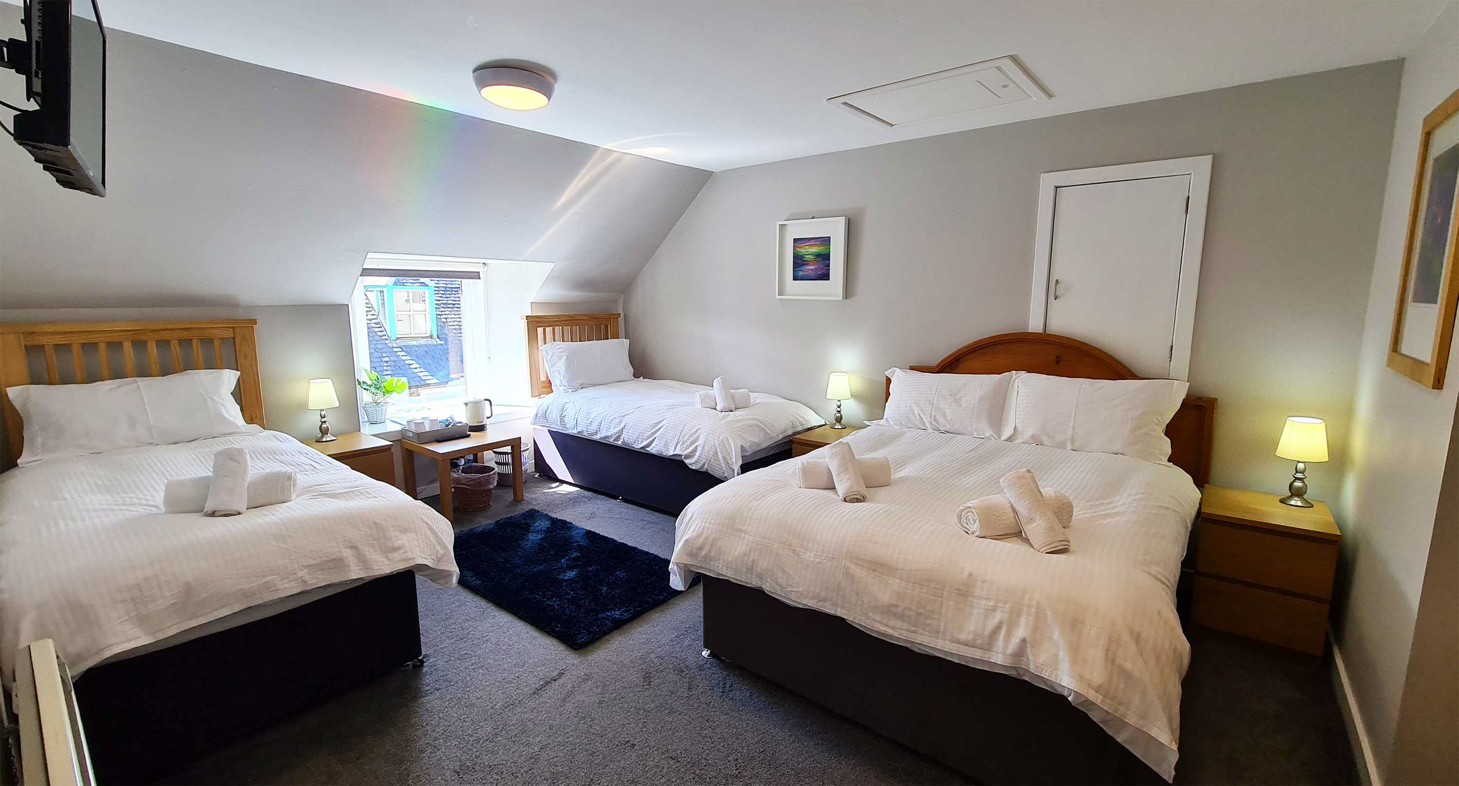 Family room accommodation in Portree at Rooms on the High Street